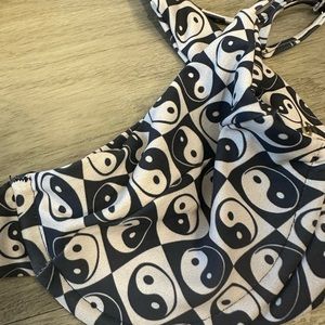 Skatie bikini set black and white